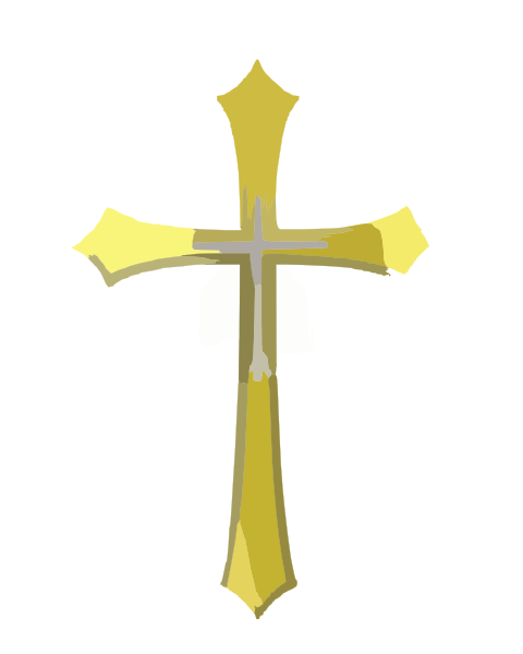 free clipart gold cross - photo #2
