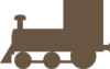 Brown Train Locomotive Clip Art