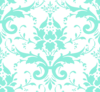 Aqua Damask Pattern 8eeddbff Clip Art