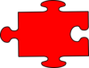 Red Puzzle Clip Art