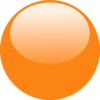 Bubble Orange Dark Clip Art