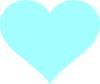 Light Blue Heart Clip Art