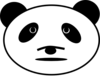 Sad Panda Bear Clip Art
