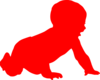 Baby Red Icon Clip Art