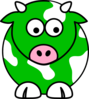 Green Cow Clip Art