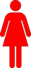 Women Symbol Red Clip Art