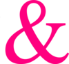 Hot Pink Ampersand Clip Art