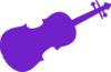 Purple Violin Clip Art