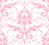 Pink Damask Pattern Clip Art