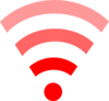 Red Wifi Link Clip Art