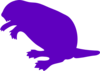 Purple Beaver Clip Art
