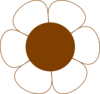 Brown Flower Clip Art