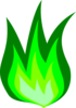 Green Fire Clip Art