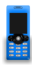 Blue Mobile Phone Clip Art