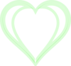 Heart Green Layered Clip Art