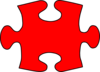 Red Puzzle Piece Clip Art