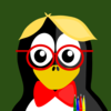 Nerd Penguin Clip Art