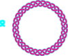 Pink & Blue Celtic Knot Clip Art