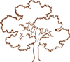 Red-brown Tree Clip Art