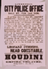 Houdini Appears At The Empire Theatre, Every Evening This Week Clip Art