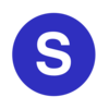 Letter S In A Cercle Blue Clip Art