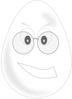 Egghead With Glasses Clip Art
