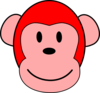Red Monkey Clip Art