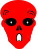 Red Scared Clip Art