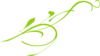 Green Leaf Swirl Clip Art