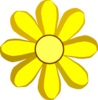 Yellow Spring Flower Clip Art