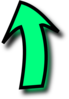 Green Comic Arrow Clip Art