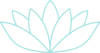 Teal Lotus Clip Art