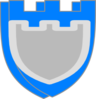 Blue Double Shield Clip Art
