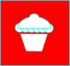 Cup Cake Red Clip Art