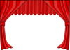 Red Stage Curtains Clip Art