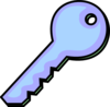 Light Purple Key Clip Art