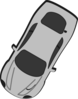 Gray Car - Top View - 240 Clip Art