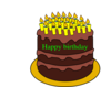 21th Birthday Cake Clip Art