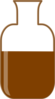 Brown Flask Beaker Clip Art