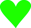 Green Heart Clip Art