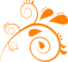 Scroll-orange Song Clip Art