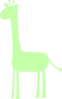 Green Nursery Giraffe Clip Art