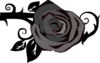 Gray Rose Clip Art