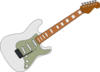 White Fender Strat Clip Art