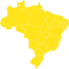 Mapa Brasil Amarelo Clip Art