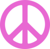 Purple Pink Peace Clip Art