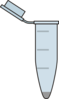 Eppendorf Tube With Grey Pellet Clip Art