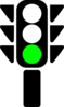 Traffic Semaphore Green Light Clip Art