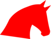 Red Horse Head Clip Art