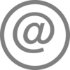 Email Logo Grey Large Clip Art